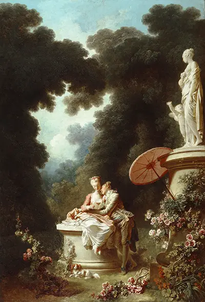 The Progress of Love Love Letters Jean-Honore Fragonard